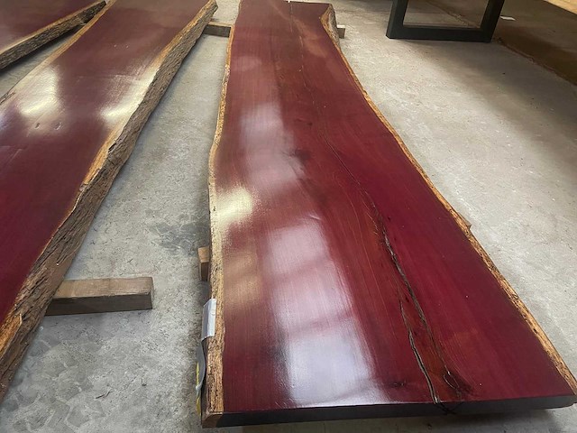 Purple heart tafel 4000x850x65mm - afbeelding 2 van  2