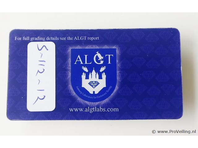 Purple tourmaline 15.70ct algt certified - afbeelding 3 van  4