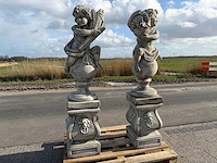 Putti op sokkel(2x) - afbeelding 3 van  4