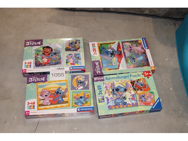 Puzzels clementoni stitch, vier stuks. - afbeelding 1 van  2