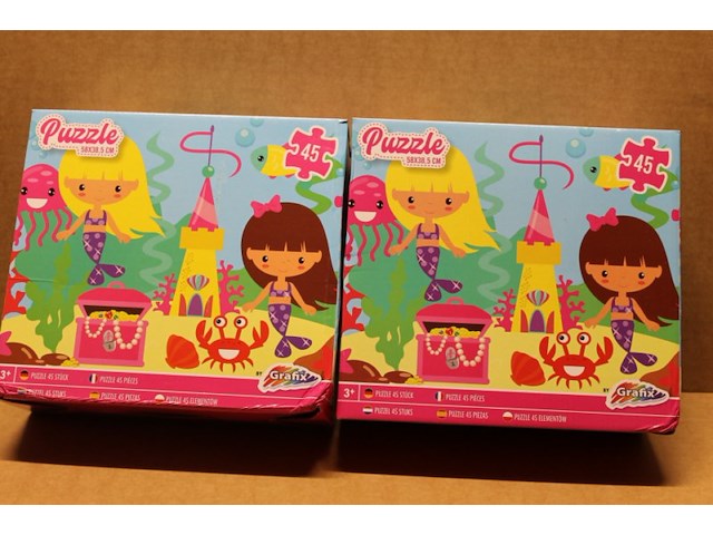 Puzzle zeemeermin 2 stuks in krat h - afbeelding 2 van  3