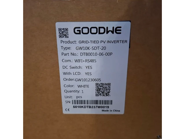Pv inverter, goodwe, gw10k-sdt-20 - afbeelding 5 van  5