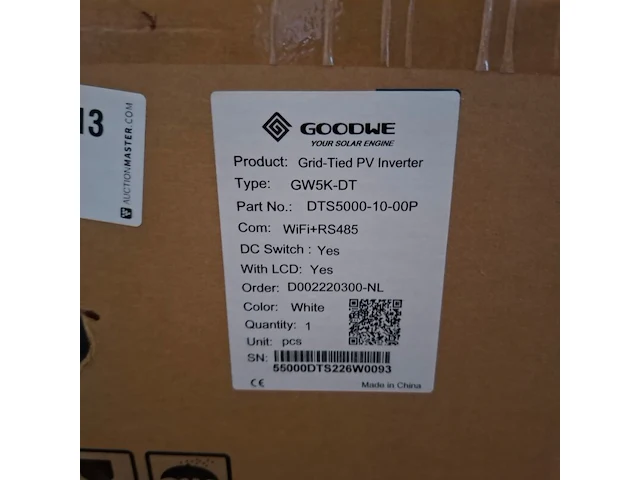 Pv inverter, goodwe, gw5k-dt - afbeelding 3 van  3
