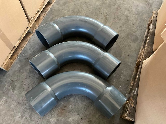 Pvc bocht 200mm (7x) - afbeelding 1 van  5