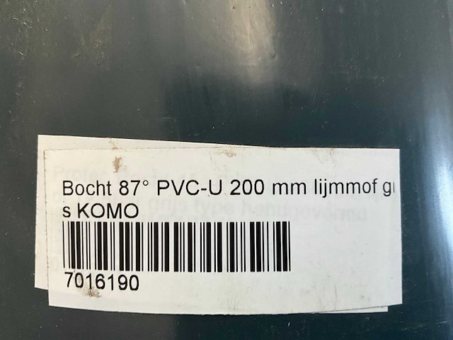 Pvc bocht 200mm (7x) - afbeelding 3 van  5