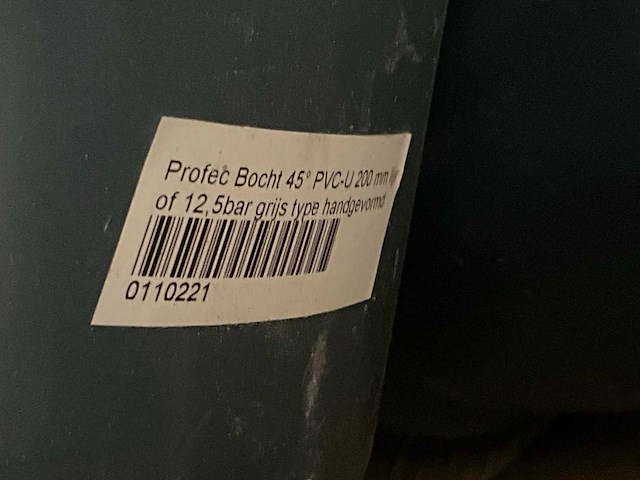 Pvc bocht 200mm (7x) - afbeelding 4 van  5