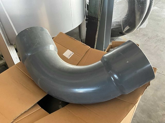 Pvc bocht 200mm 87° (6x) - afbeelding 1 van  7