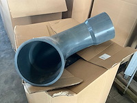 Pvc bocht 200mm 87° (6x) - afbeelding 2 van  7