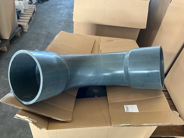 Pvc bocht 200mm 87° (6x) - afbeelding 3 van  7