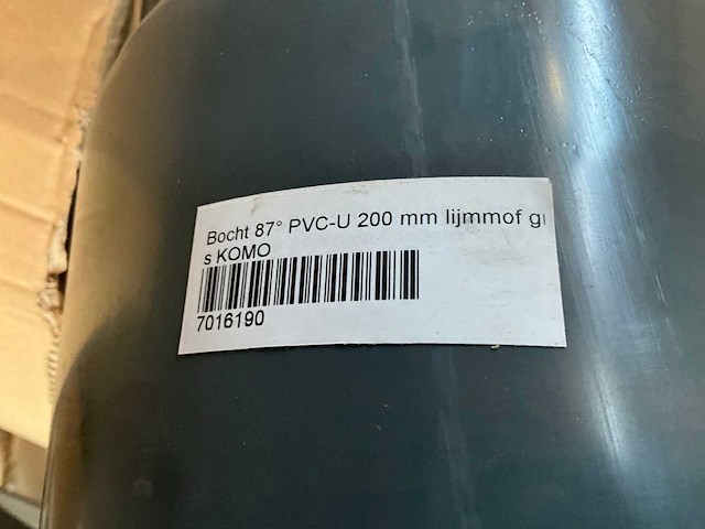 Pvc bocht 200mm 87° (6x) - afbeelding 5 van  7