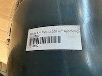 Pvc bocht 200mm 87° (6x) - afbeelding 5 van  7