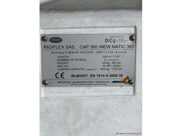 Pvc brandweerbootje cap 360 - afbeelding 4 van  4