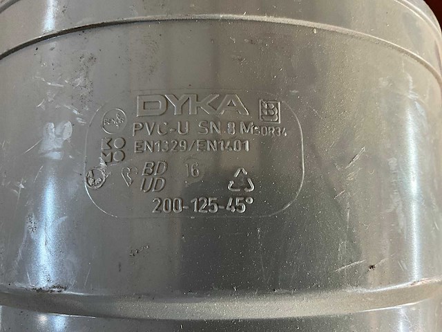 Pvc hulpstukken 200mm (11x) - afbeelding 3 van  8