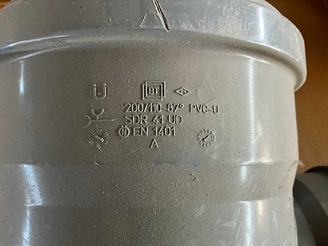 Pvc hulpstukken 200mm (11x) - afbeelding 4 van  8