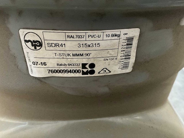 Pvc hulpstukken (9x) - afbeelding 6 van  8