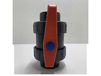 Pvc kogelkraan 2.5 inch 10 bar dn65 grijs type 2050 - afbeelding 2 van  5