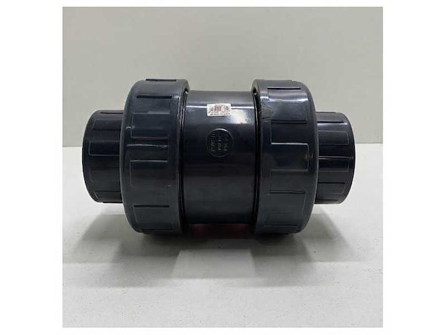 Pvc kogelkraan 2.5 inch 10 bar dn65 grijs type 2050 - afbeelding 4 van  5