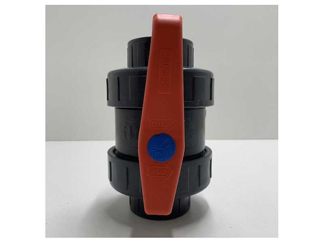 Pvc kogelkraan 2.5 inch 10 bar dn65 grijs type 2050 - afbeelding 3 van  6