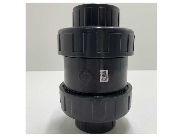 Pvc kogelkraan 2.5 inch 10 bar dn65 grijs type 2050 - afbeelding 4 van  6