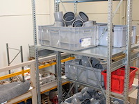 Pvc koppel stukken in diverse maten en uitvoeringen in twee stellingdelingen. - afbeelding 3 van  4