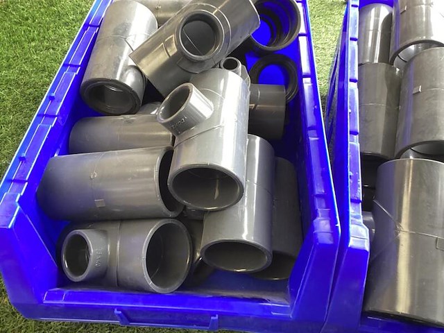 Pvc koppelingen geperst, grijs - afbeelding 4 van  5