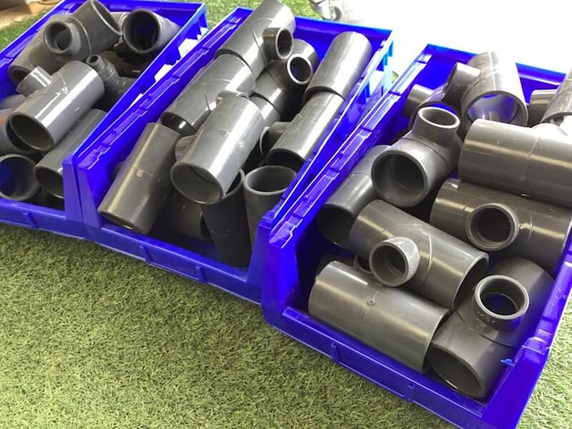Pvc koppelingen geperst, grijs - afbeelding 5 van  5