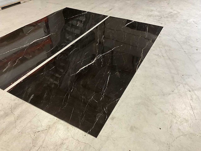 Pvc marmeren wandpaneel zwart (10x) - afbeelding 4 van  7