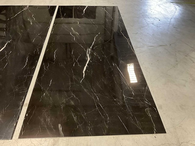Pvc marmeren wandpaneel zwart (10x) - afbeelding 2 van  3