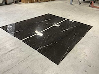 Pvc marmeren wandpaneel zwart (10x) - afbeelding 2 van  4