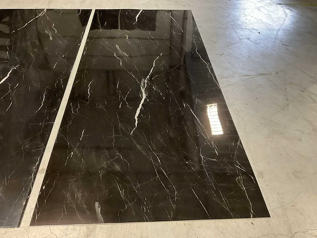 Pvc marmeren wandpaneel zwart (10x) - afbeelding 5 van  7