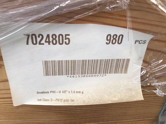 Pvc u 1/2” (980x) - afbeelding 2 van  2