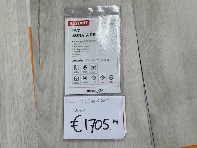 Pvc vloer 83m2 - afbeelding 2 van  4