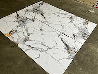 Pvc wit/ goud marmeren wandpaneel (5x) - afbeelding 2 van  11