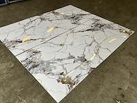 Pvc wit/ goud marmeren wandpaneel (5x) - afbeelding 7 van  11