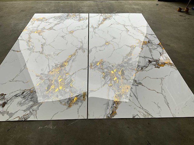 Pvc wit/ goud marmeren wandpaneel (5x) - afbeelding 11 van  11