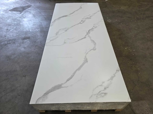 Pvc wit marmer paneel mat (10x) - afbeelding 2 van  7