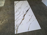 Pvc wit marmer paneel wit/goud (10x) - afbeelding 5 van  8
