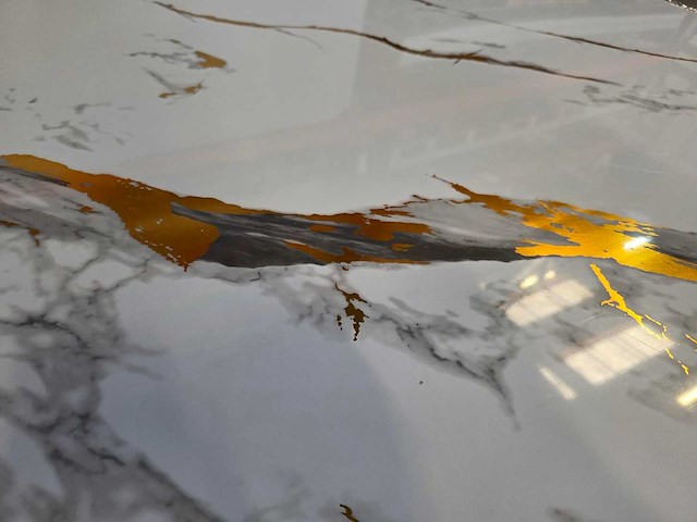 Pvc wit marmer paneel wit/goud (5x) - afbeelding 6 van  8