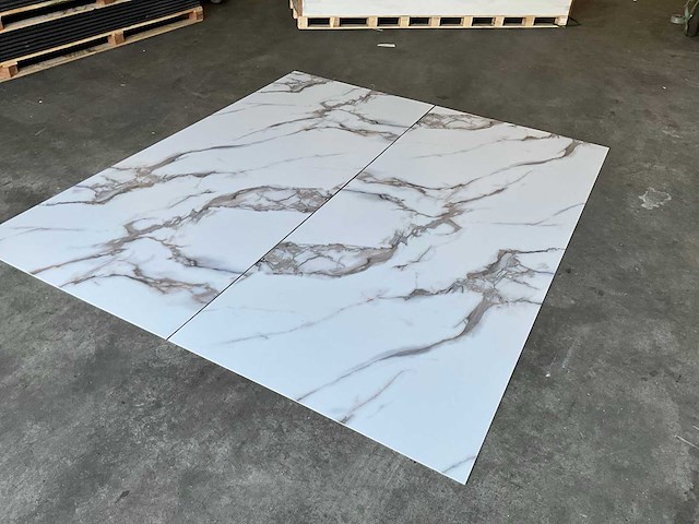 Pvc wit marmeren wandpaneel mat (5x) - afbeelding 4 van  16