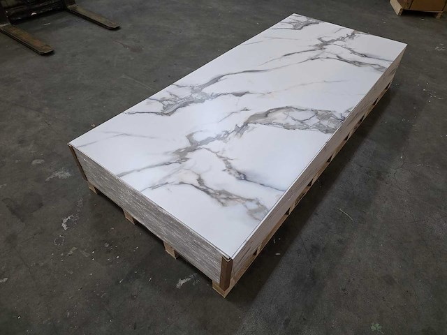 Pvc wit marmeren wandpaneel mat (5x) - afbeelding 1 van  16