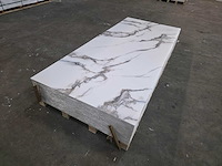 Pvc wit marmeren wandpaneel mat (5x) - afbeelding 2 van  3