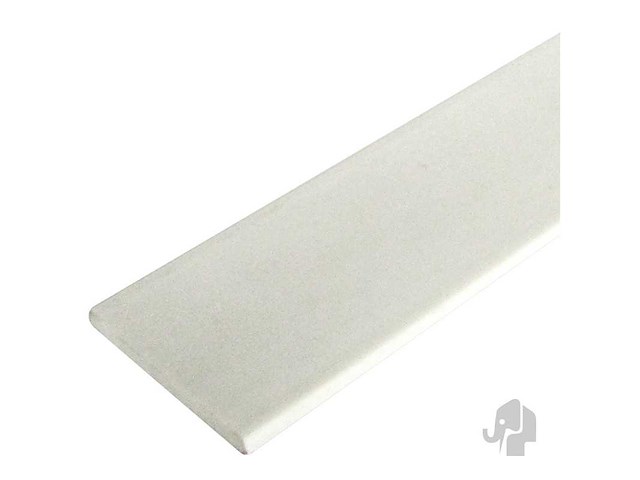Pvc wit platstaf 2x30 mm - afbeelding 1 van  1