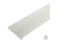 Pvc wit platstaf 2x30 mm - afbeelding 1 van  1