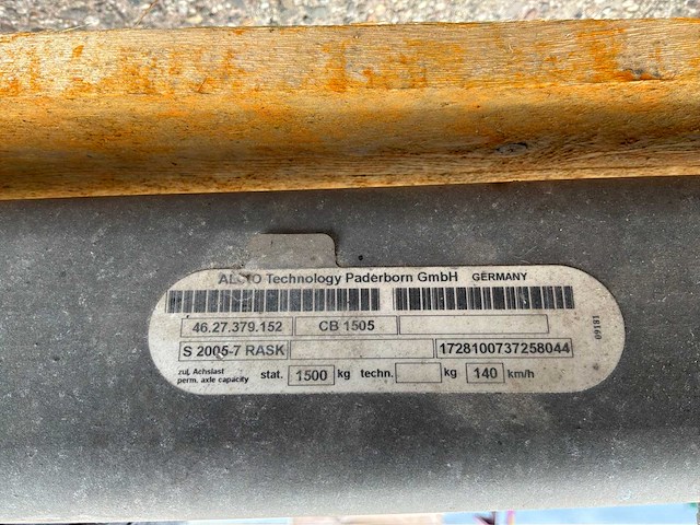 Pwp cw 1505 geremde aanhang as (2x) - afbeelding 8 van  9
