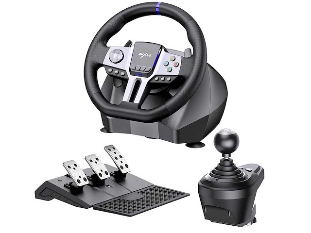 Pxn v9 gen 2 race stuur – ps4/xbox/pc, 270°–900° (4x) - afbeelding 1 van  3