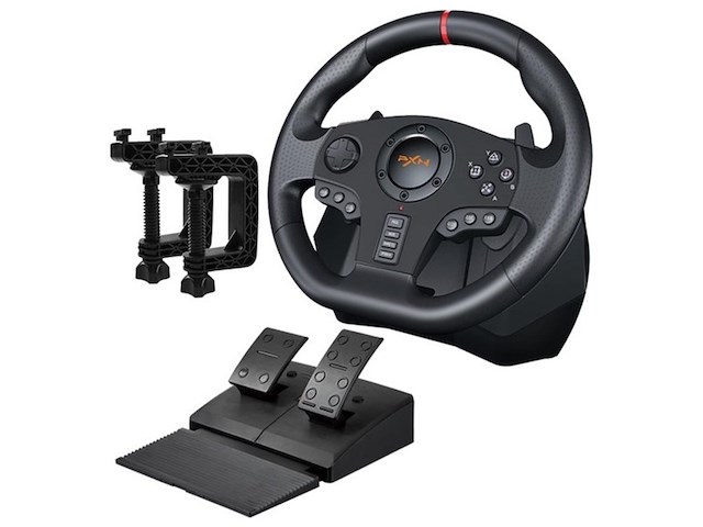 Pxn v900 race stuur gt met pedalen & flippers - afbeelding 1 van  5