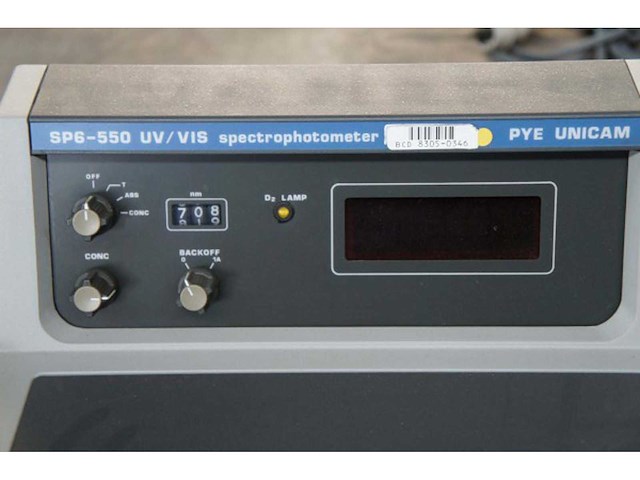 Pye unicam - sp6-550 - spectrophotometer - afbeelding 2 van  3