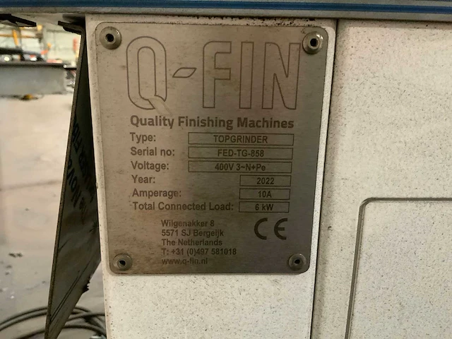 Q-fin topgrinder zwenkarm staalplaat ontbraam / slijpmachine - afbeelding 3 van  11