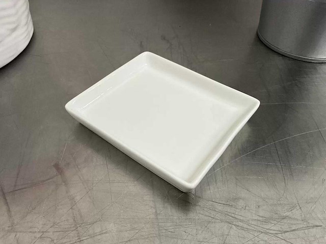 Q fine china - rechthoekig bordje (10x9 cm) (100x) - afbeelding 1 van  5