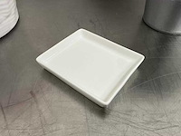 Q fine china - rechthoekig bordje (10x9 cm) (100x) - afbeelding 1 van  5